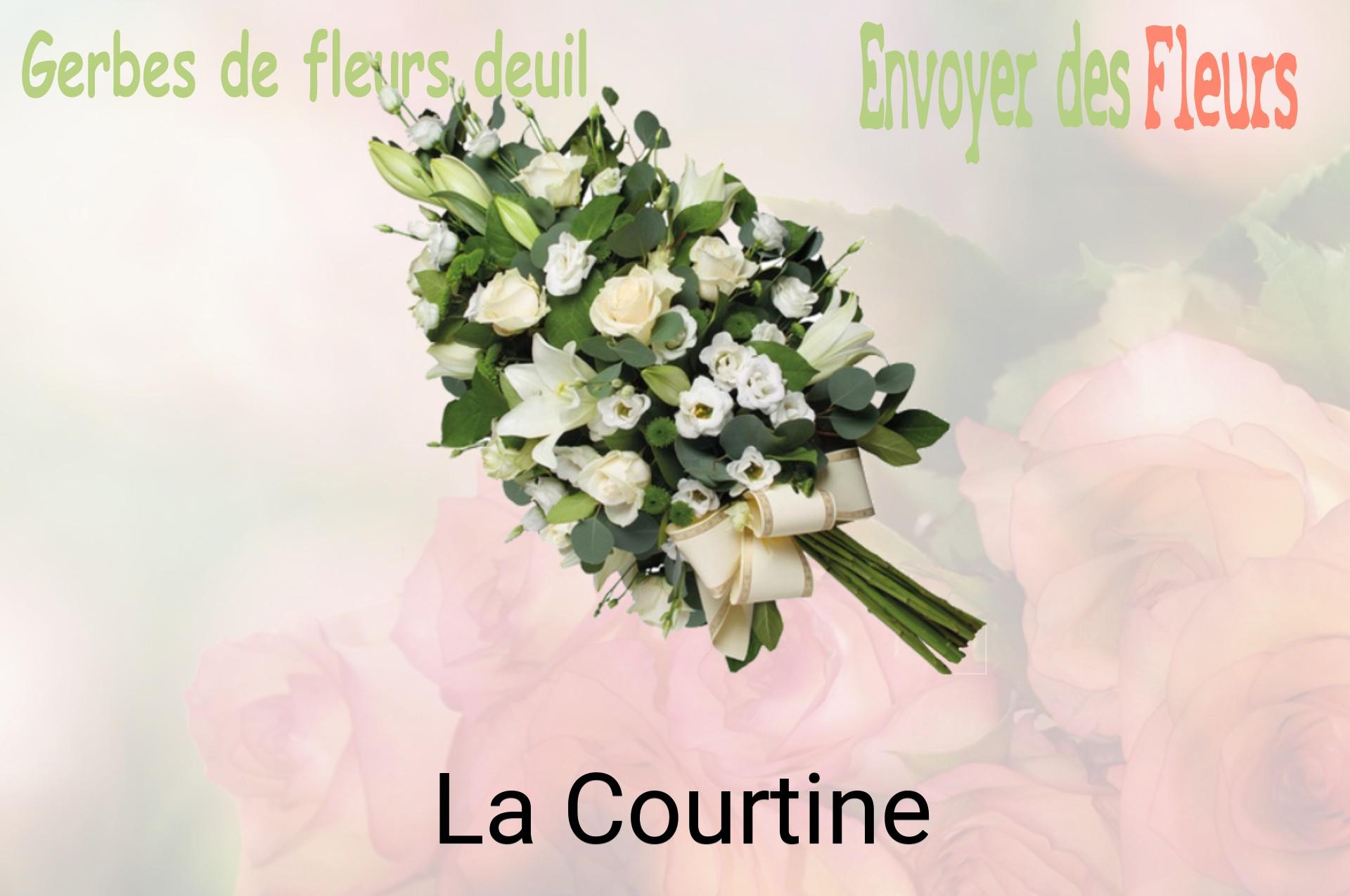 Gerbe de fleurs de deuil livrée à La Courtine